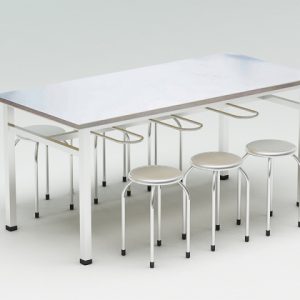Bàn ăn công nghiệp inox