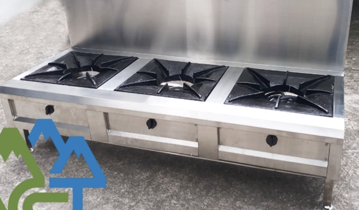 bếp inox công nghiệp cho nhà ăn can tin 