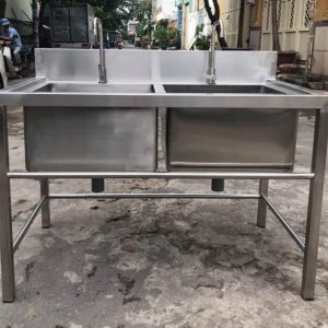 Chậu rửa công nghiệp 2 hố