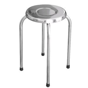 Ghế đẩu mặt cạnh đứng inox