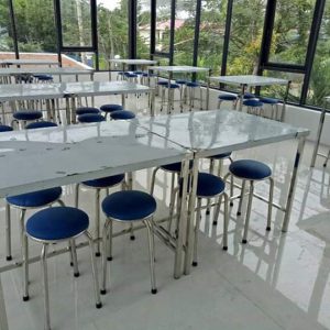 Bàn ăn công nhân inox 100%