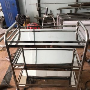 Xe đẩy thức ăn inox