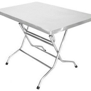 Bàn inox xếp