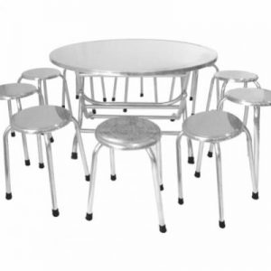 Bàn tròn inox ngoại nhập cao cấp