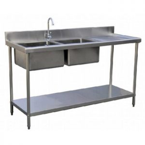 Chậu rửa inox có bàn 11576