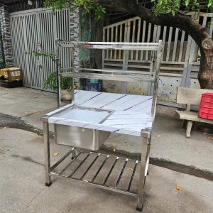 Chậu rửa 1 hộc có bàn 11574