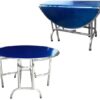 Bàn inox xếp