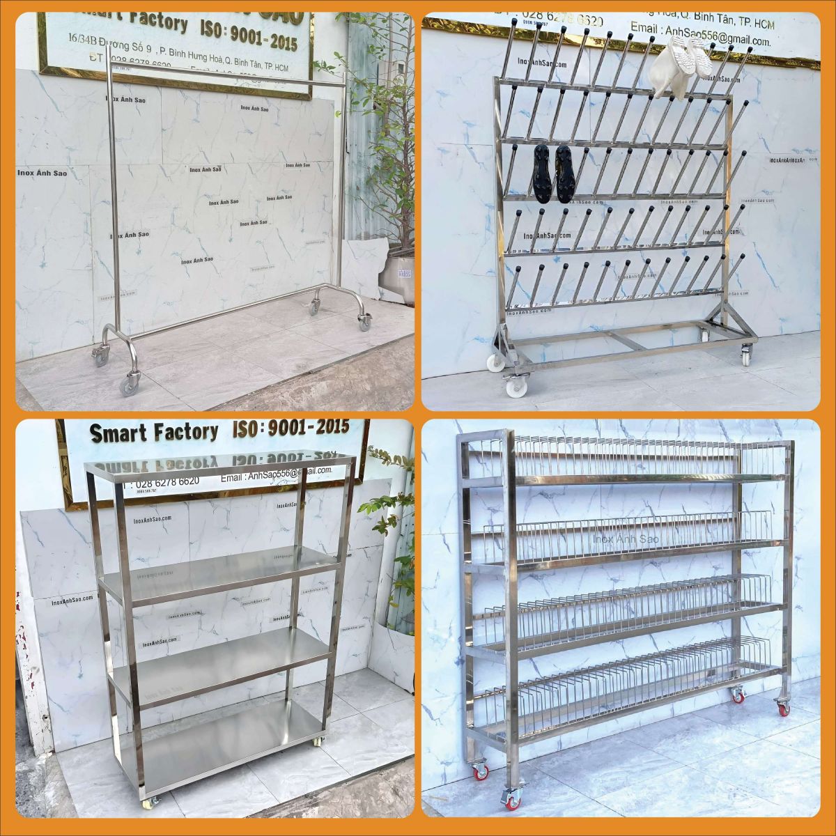 xưởng kệ inox công nghiệp tại vũng tàu 