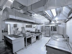 hệ thống bếp inox cho bếp trung tâm