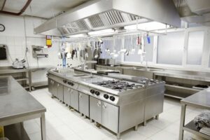 hệ thống bếp inox cho bếp trung tâm